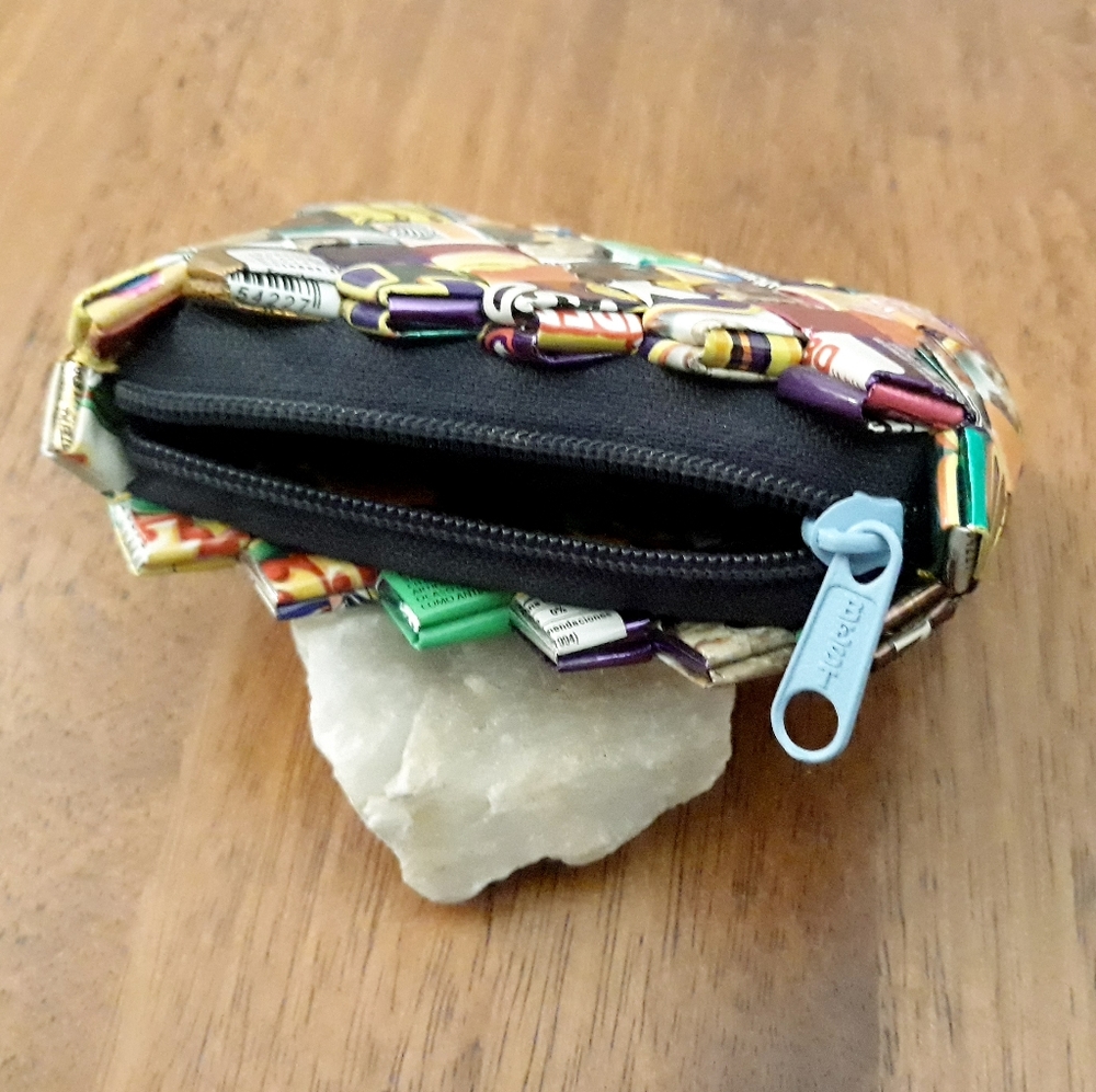 Multicolor Candy Wrapper Coin Purse - image 2